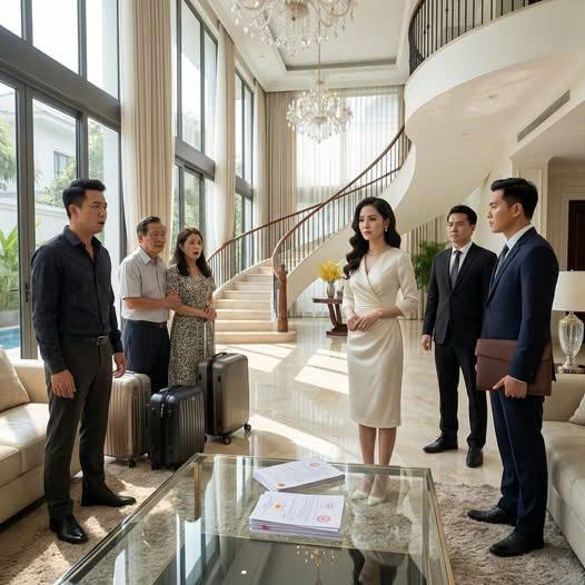 Sau khi tôi vừa mua một căn biệt thự sang trọng ở Sài Gòn, chồng tôi đột ngột tuyên bố sẽ đón bố mẹ và cô em gái mới ly hôn của anh ta đến ở cùng. Khi tôi phản đối, anh ta lạnh lùng quát: “Căn nhà này là của tôi — cô mua bằng tiền của tôi đấy thôi. Còn cãi nữa thì biến ra ngoài!” Nhưng đến ngày anh ta hí hửng đưa cả nhà đến biệt thự để dọn vào, tất cả bỗng chết sững ngay trước cảnh tượng bên trong….…