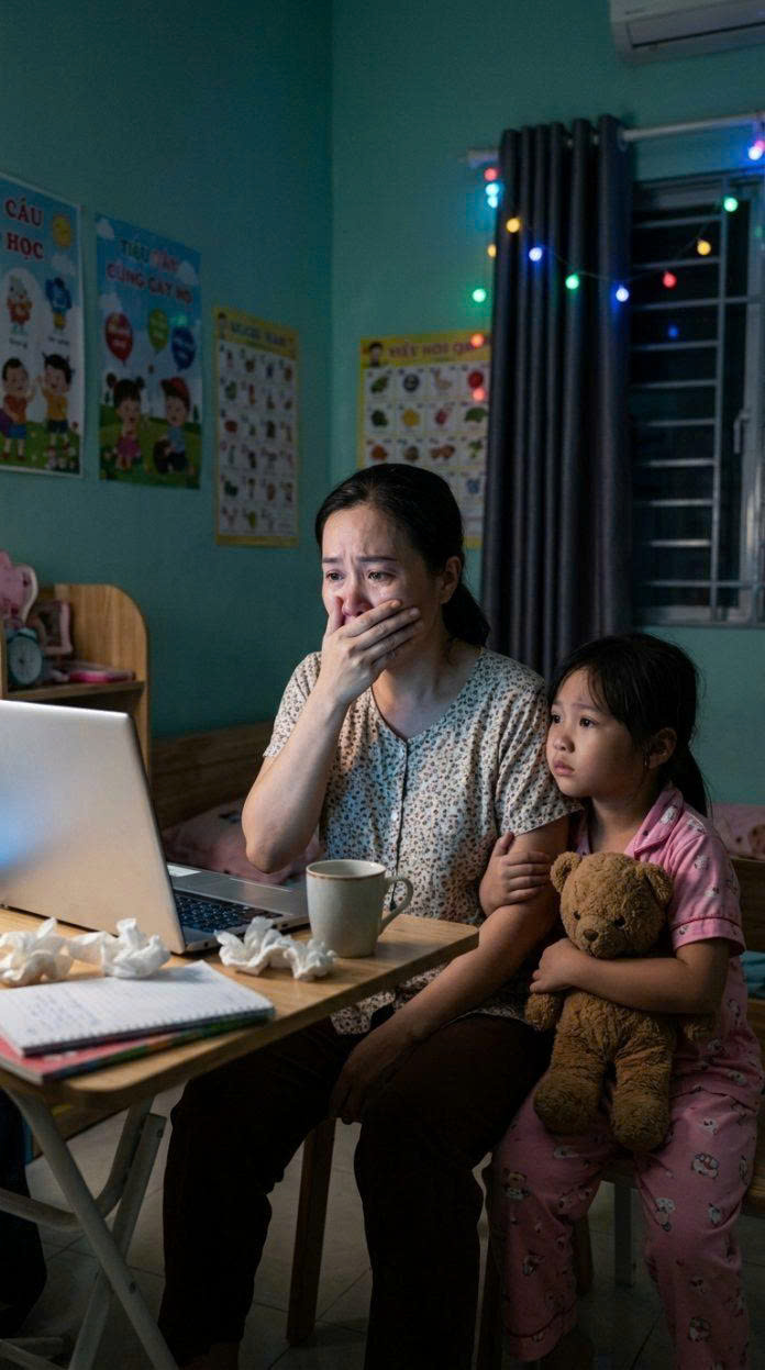 Ban đầu tôi thấy anh thương con mà cảm động. Nhưng sau vài lần, Bống cứ tránh mặt, ôm tôi khóc thút thít khi đi ngủ, bảo: