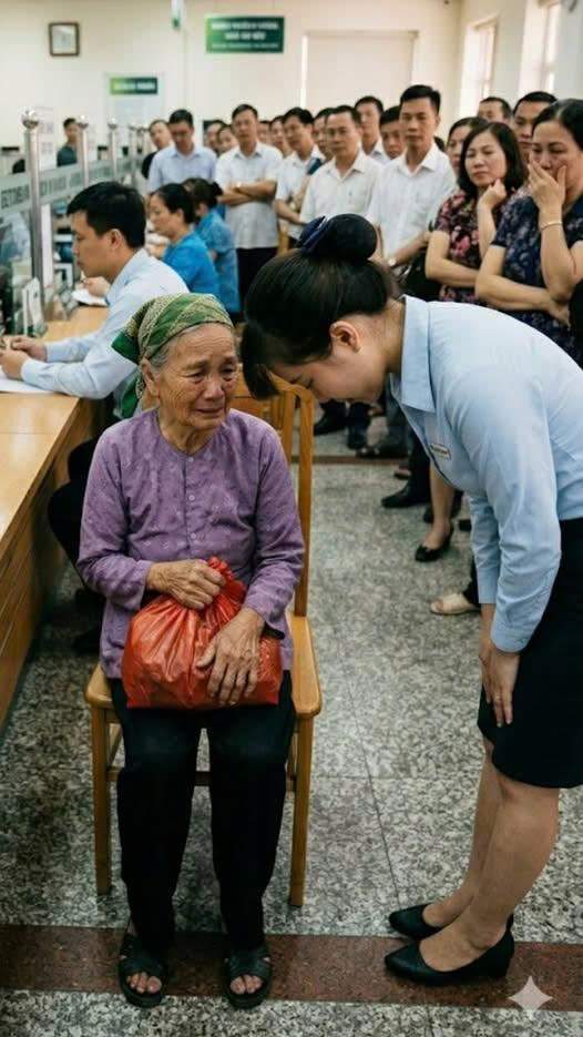 Bà lão r-ách r-ưới đến ngân hàng rút 2,5 triệu…nhưng cái kết khiến tất cả phải im lặng