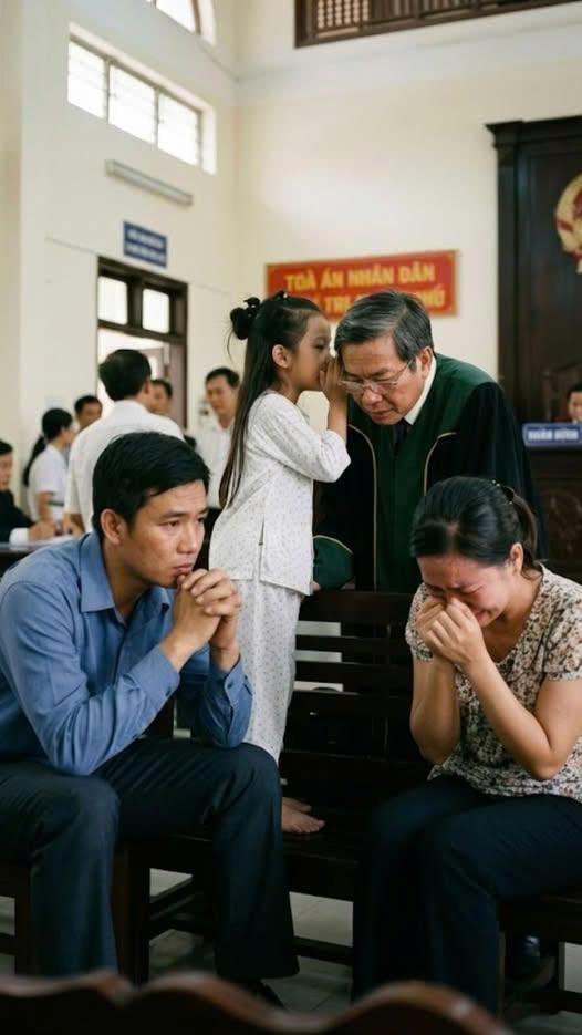 “Ngày ra tòa l///y hôn, người chồng tưởng đã thắng. Nhưng đúng lúc thẩm phán chuẩn bị tuyên bố, cô con gái 7 tuổi bỗng giơ tay…