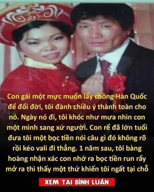 Con gái một mực quyết lấy chồng hàn quốc để đổi đời , tôi đành chiều ý thành toàn cho nó